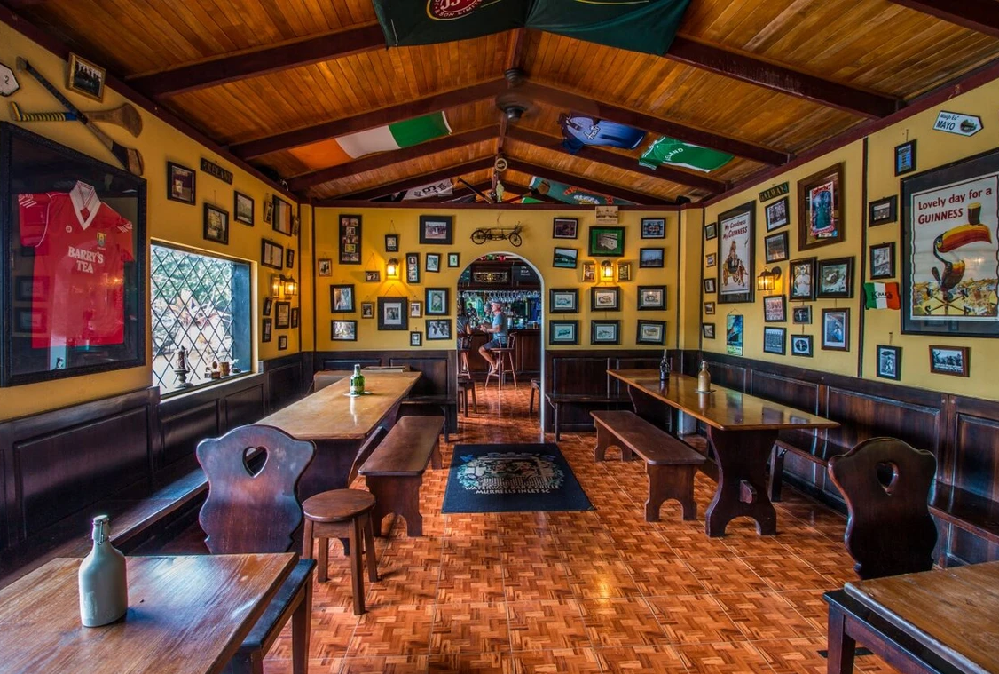Inside K-Rae’s Irish Pub in Nosara Costa Rica