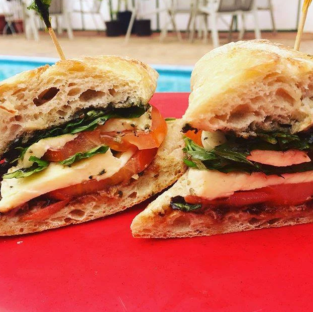 Pub food sandwich at K-Rae’s Irish Pub and Restaurant in Nosara