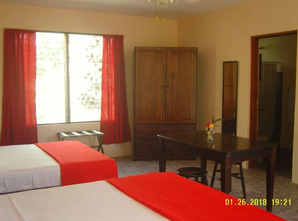 Cherry Red Room at K-Rae’s Irish Pub and Inn in Nosara
