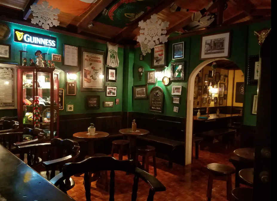 Warm pub room at K-Rae’s Irish Pub and Restaurant